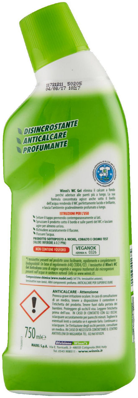 DETERGENTE SUPERFICI WINNI'S WC GEL ML 750 - Immagine 21