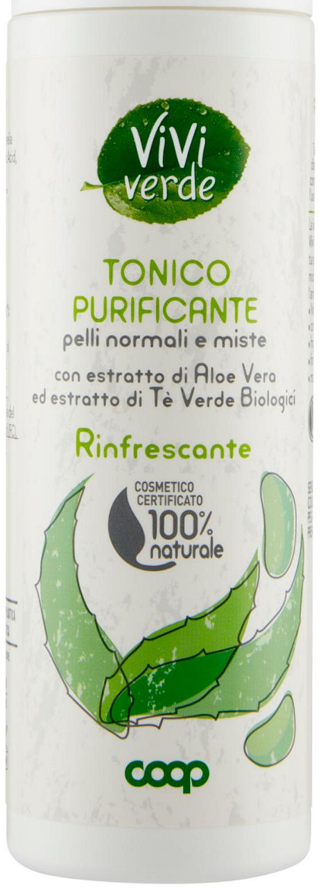 Tonico Purificante pelli normali e miste Vivi Verde 200 ml - 0