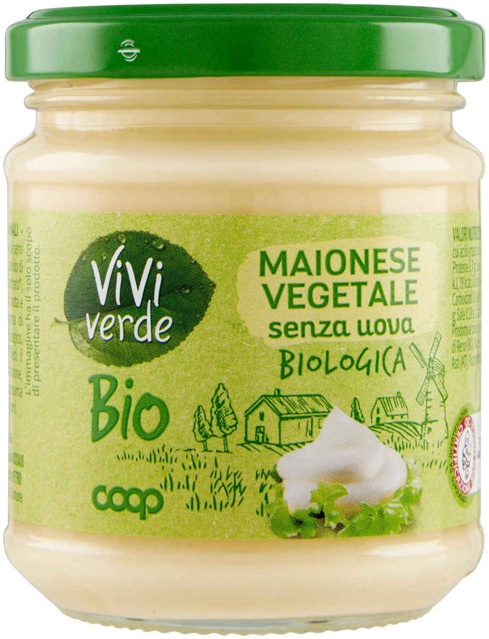 maionese senza uova Biologica Vivi Verde 180 g - 0