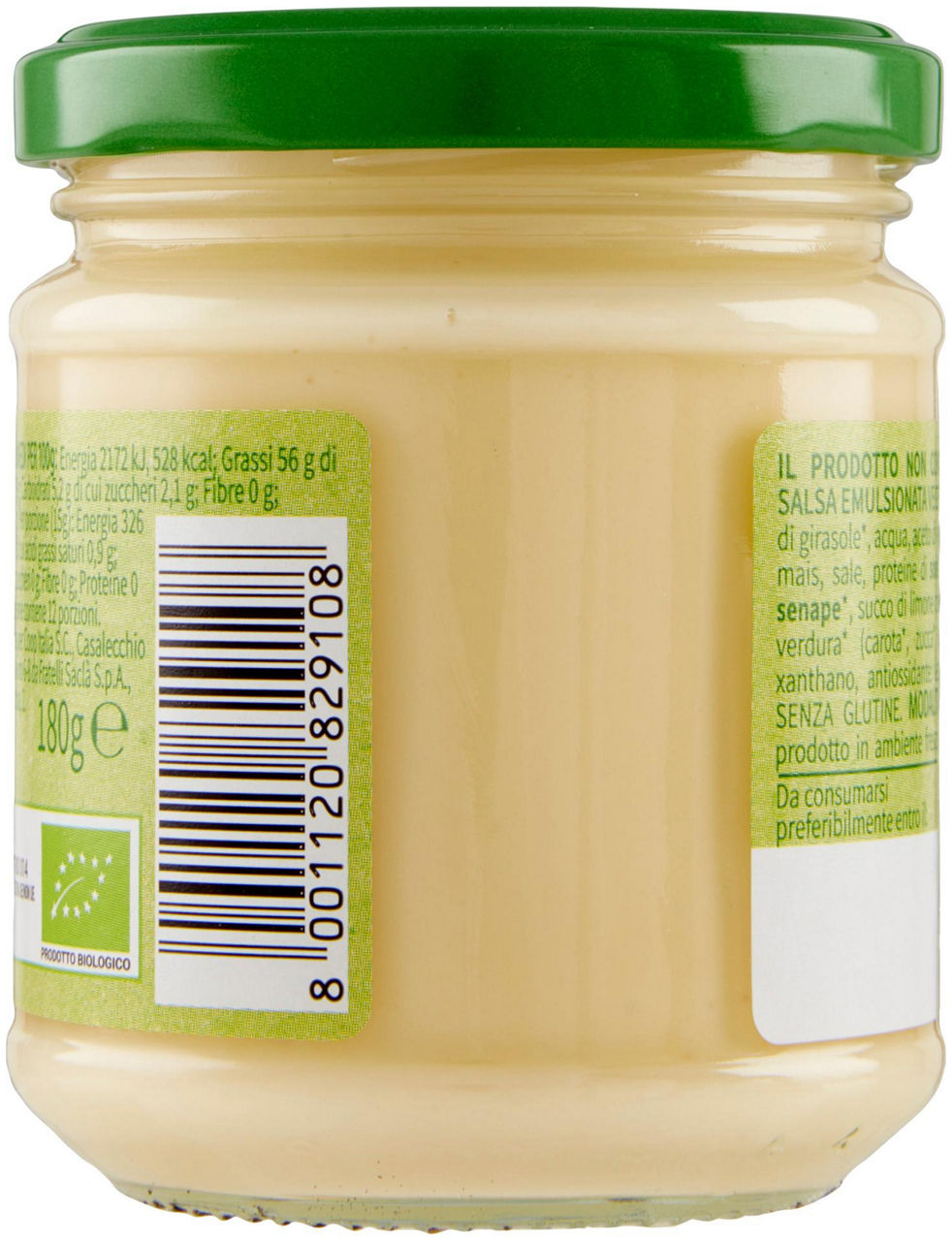 maionese senza uova Biologica Vivi Verde 180 g - 2