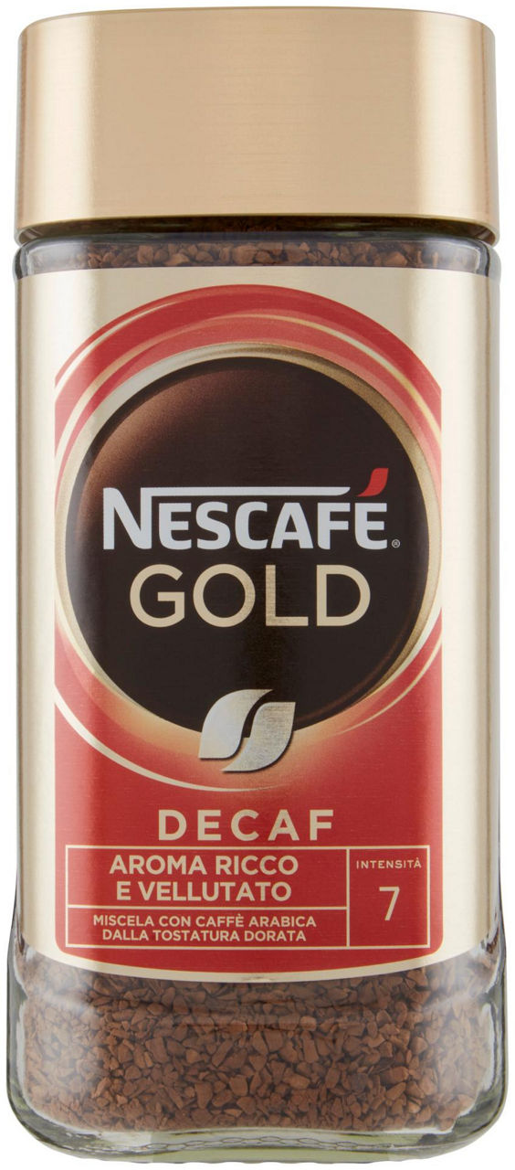 Nescafe' gold gran aroma decaffeinato vaso vetro gr.200
