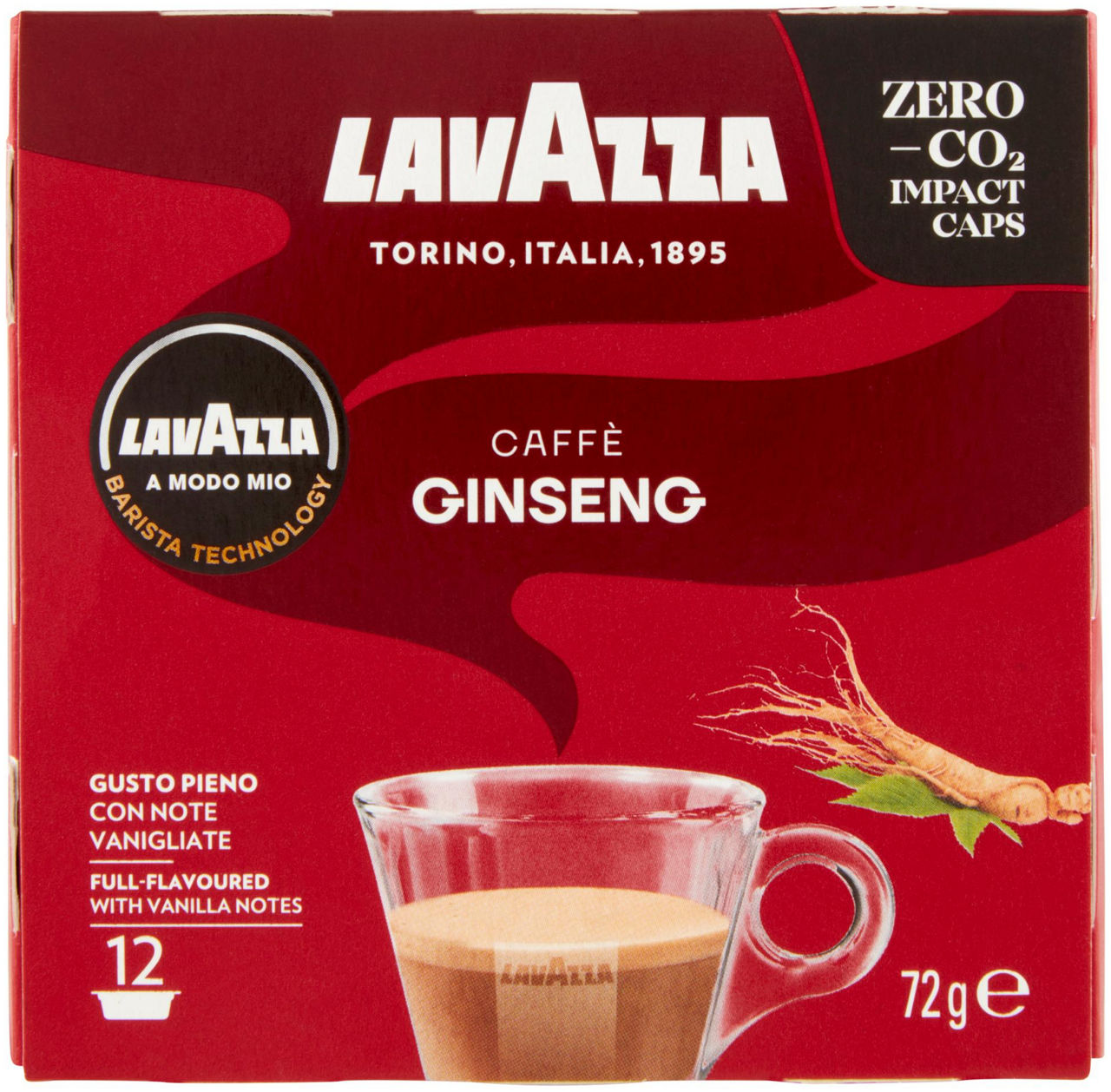 CAFFE' GINSENG A MODO MIO LAVAZZA SCATOLA 12 CAPSXGR.6 - 0