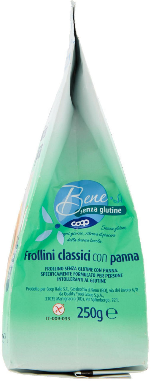 Biscotti Frollini classici con panna senza glutine 250 g - 3