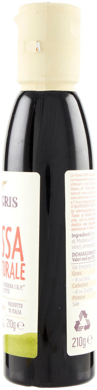 GLASSA 100% NATURALE CON ACETO BALSAMICO DI MODENA IGP DE NIGRIS G 210 - Immagine 31