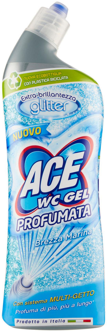 Detergente wc gel ace profumato assortito brezza marina/muschio bianco ml700
