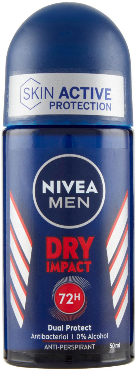Deodorante nivea dry impact men roll on ml 50