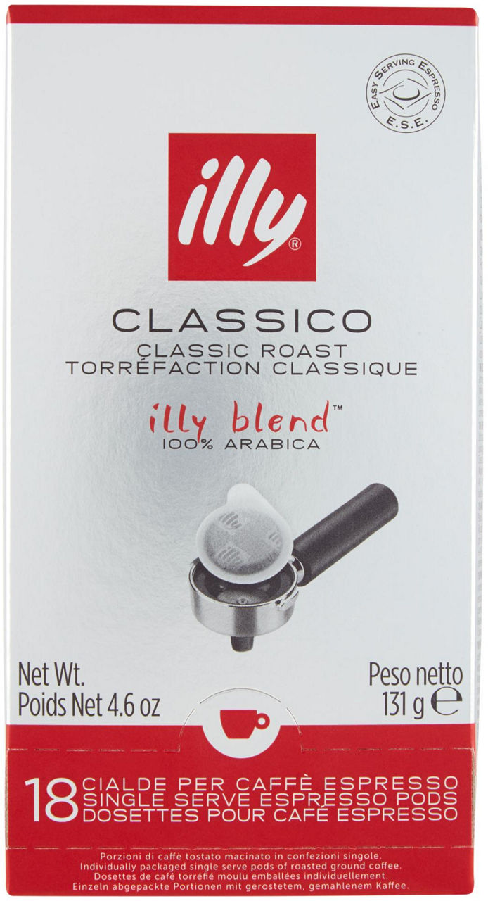 Cialde caffe' espresso gusto classico illy scatola pz.18 g 131