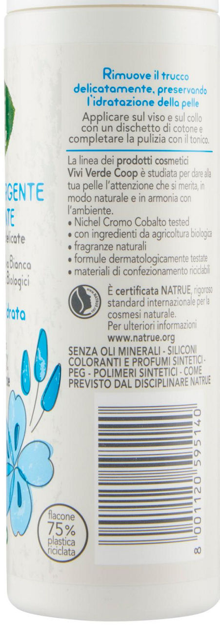 Latte Detergente Idratante pelli secche e delicate Vivi Verde 200 ml - 3