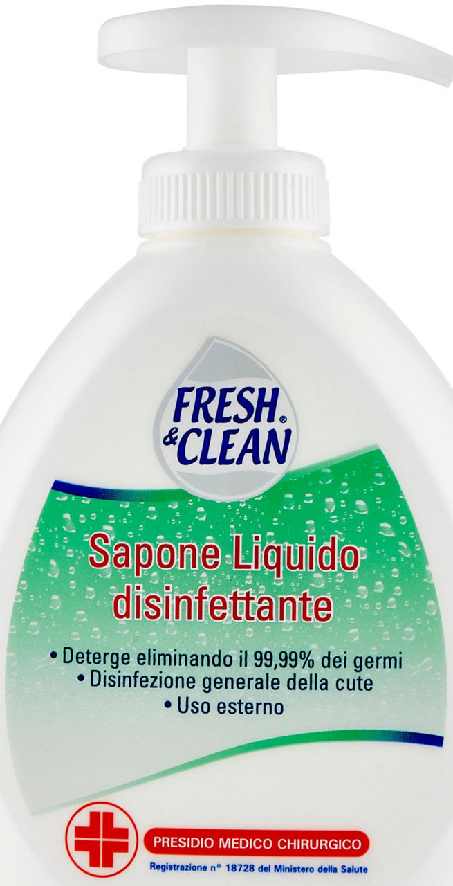SAPONE LIQUIDO FRESH & CLEAN DISINFETTANTE PMC ML300 - 0