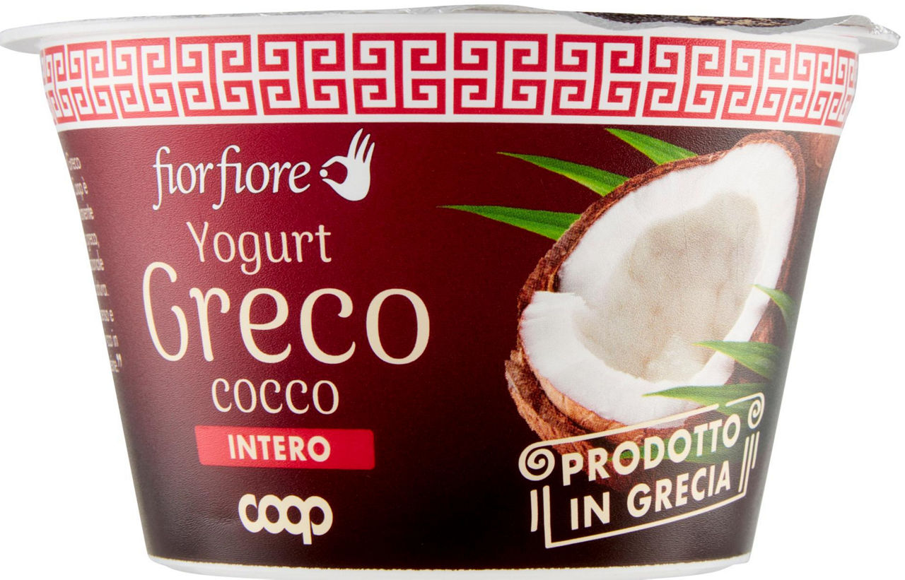 Yogurt greco intero cocco fior fiore coop g 170