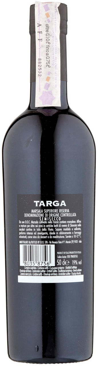 MARSALA SEMISECCO DOC TARGA CANTINE FLORIO BOTTIGLIA ML 500 - Immagine 41