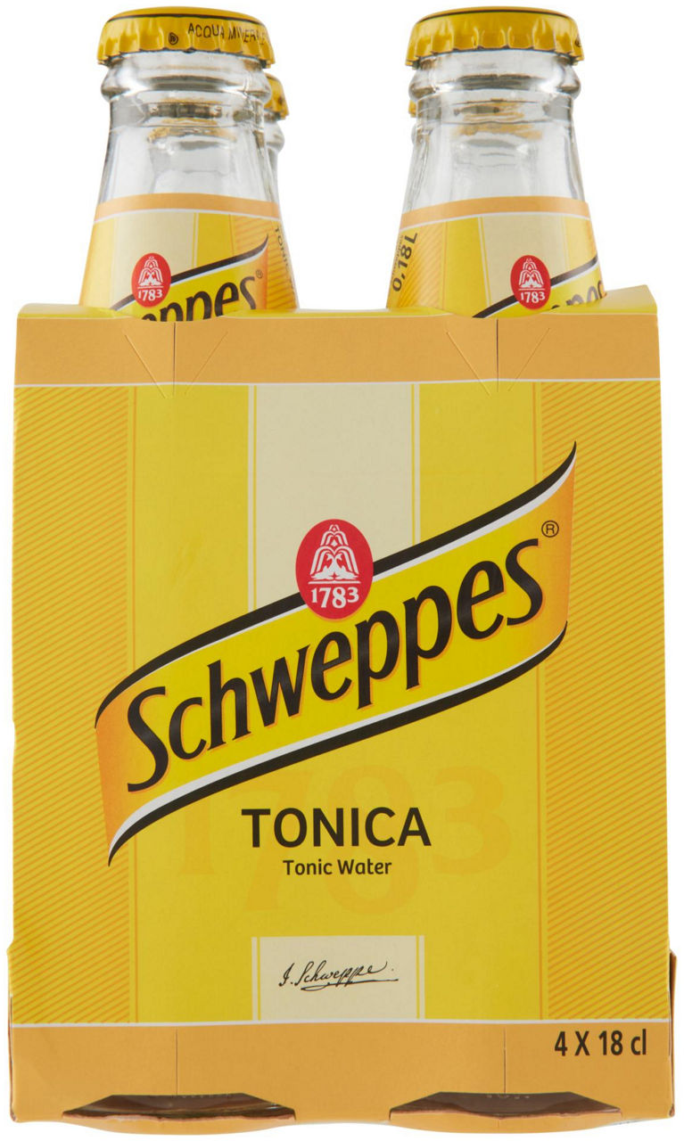 TONIC WATER SCHWEPPES CLUSTER ML 180 X 4 - 0