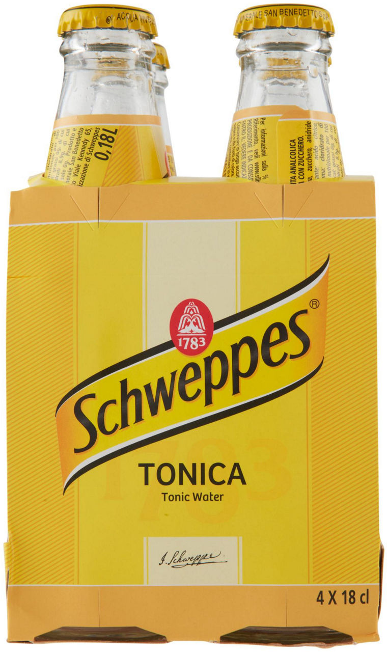 TONIC WATER SCHWEPPES CLUSTER ML 180 X 4 - 2