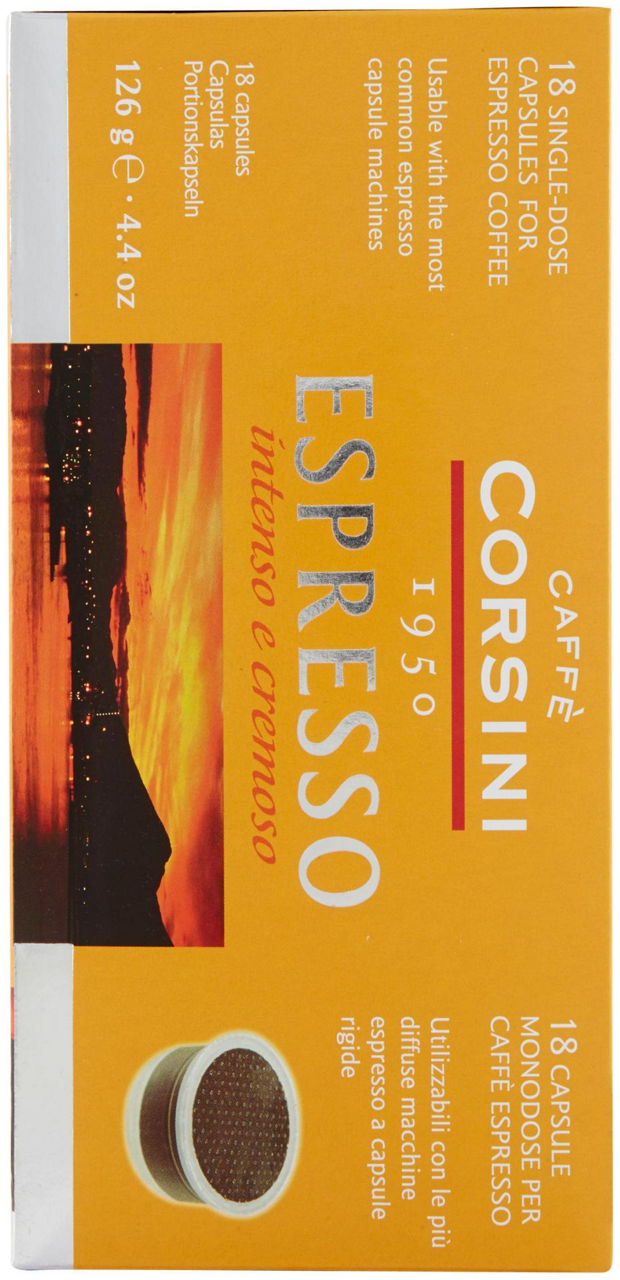 CAFFE' CAPSULE ESPRESSO CORSINI 18XG7 GR 126 - 1