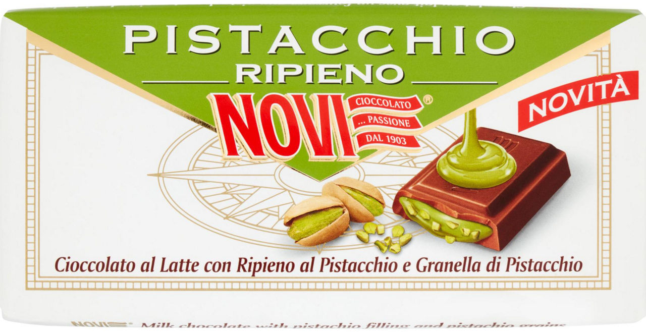 Tavoletta di Cioccolato Bianco e Pistacchi Tostati 120g