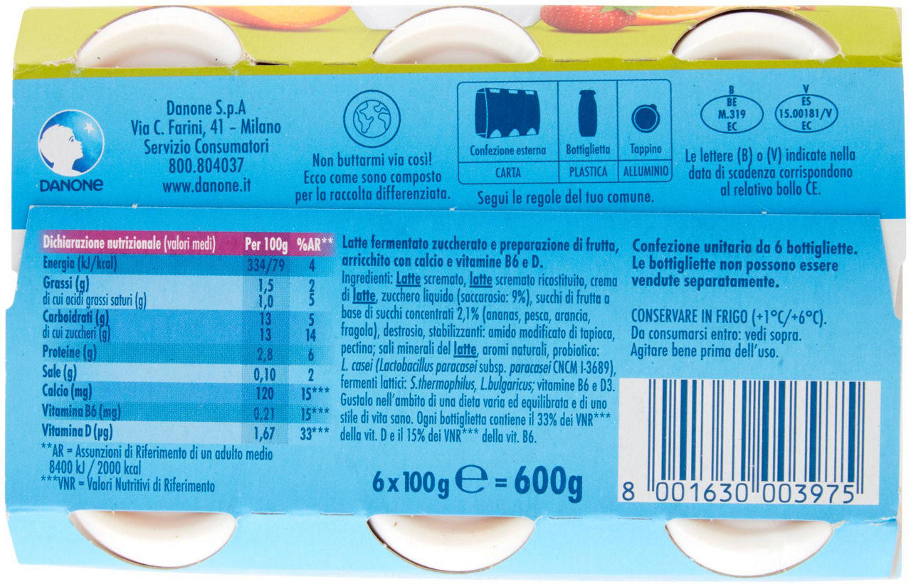 Probiotico da bere multifrutti 6 pz da 100 gr - Immagine 51