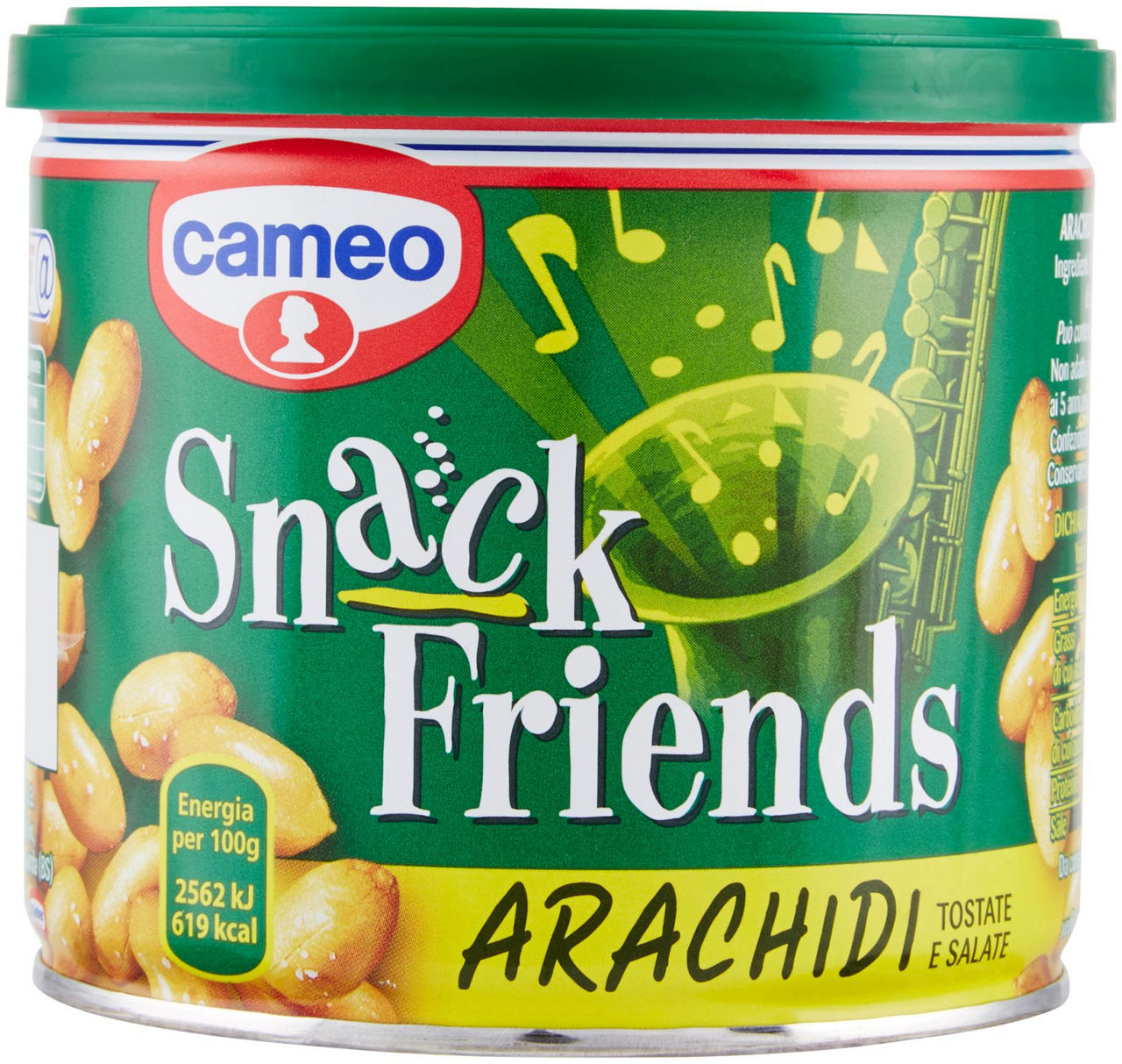 Arachidi cameo snack friends tostate e salate lattina g 200