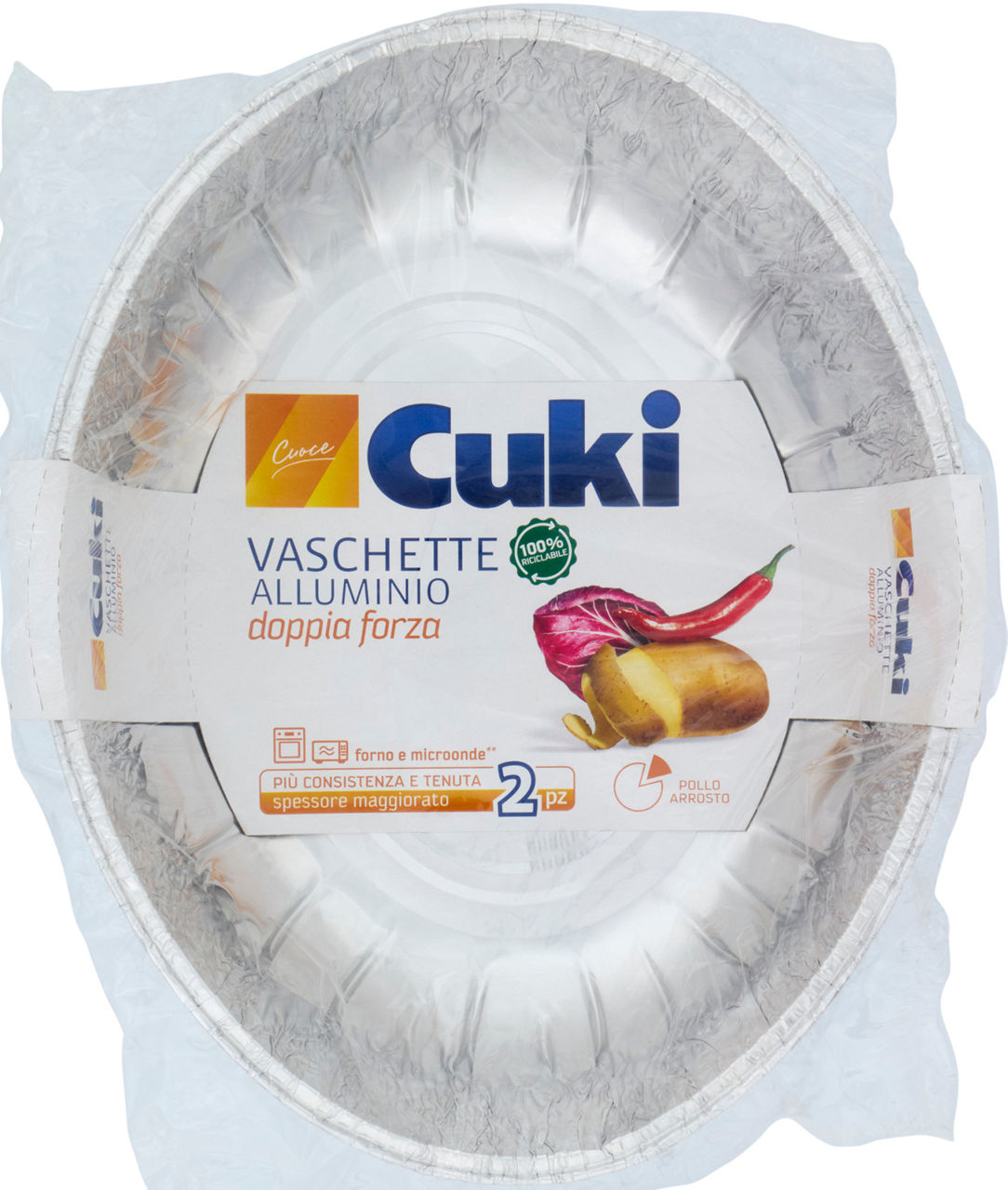 Vaschetta caldo cuki alluminio e 1 ad pz.2