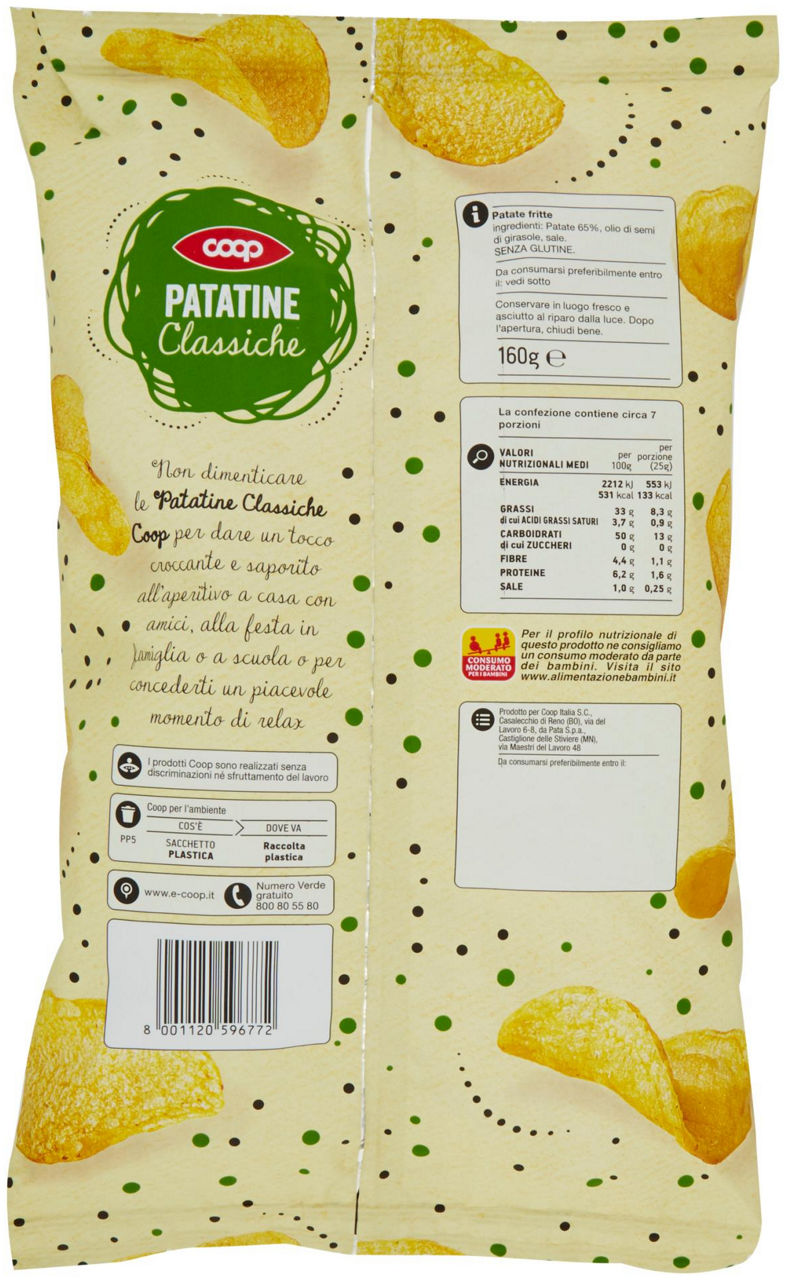 Patatine Classiche 160 g - 2