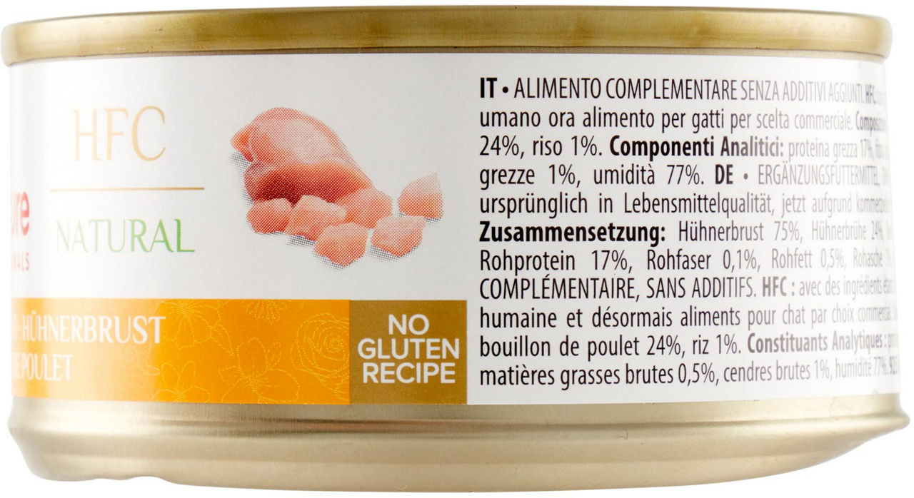 UMIDO GATTO ALMO HFC NATURAL CON PETTO DI POLLO LATTINA GR 70 - Immagine 31