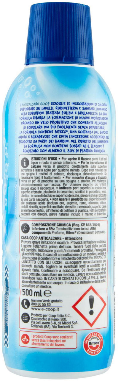 DETERGENTE LIQUIDO ANTICALCARE COOP CASA ML.500 - Immagine 21