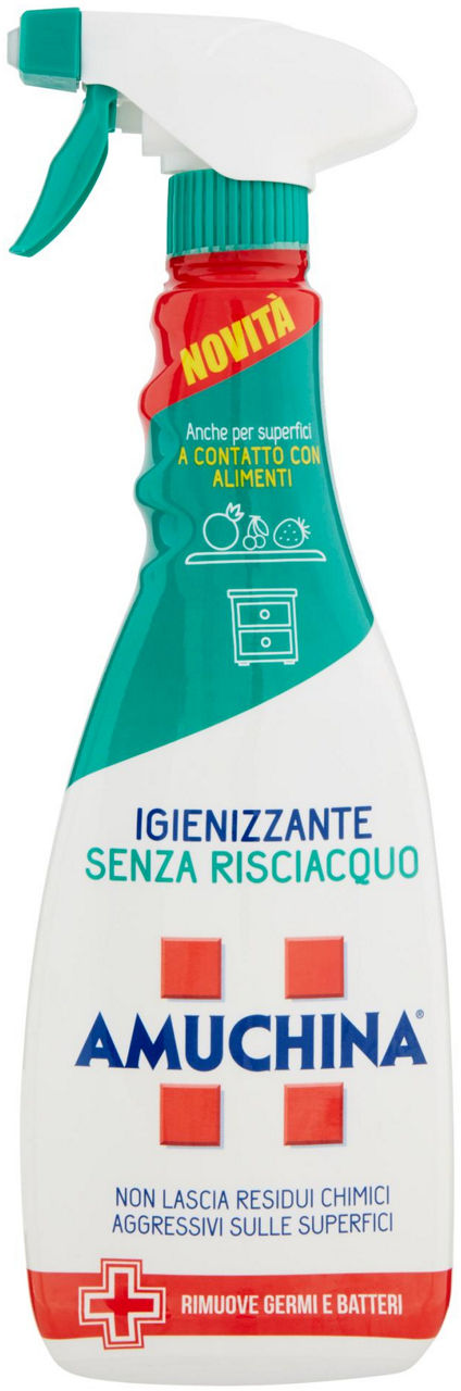 Detergente amuchina per superfici igienizzante spray senza risciacquo ml 750