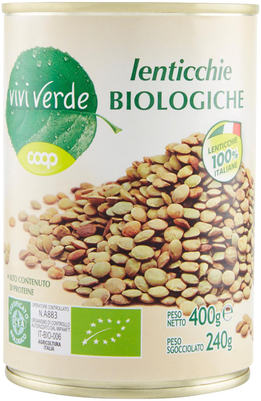 lenticchie Biologiche Vivi Verde 400 g - 0