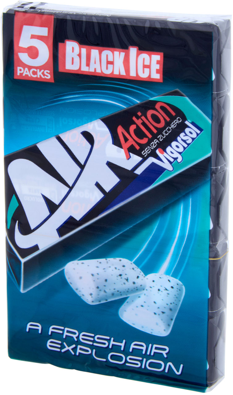 CHEWING GUM Air Action Black Ice 5 Packs 66 g - 6