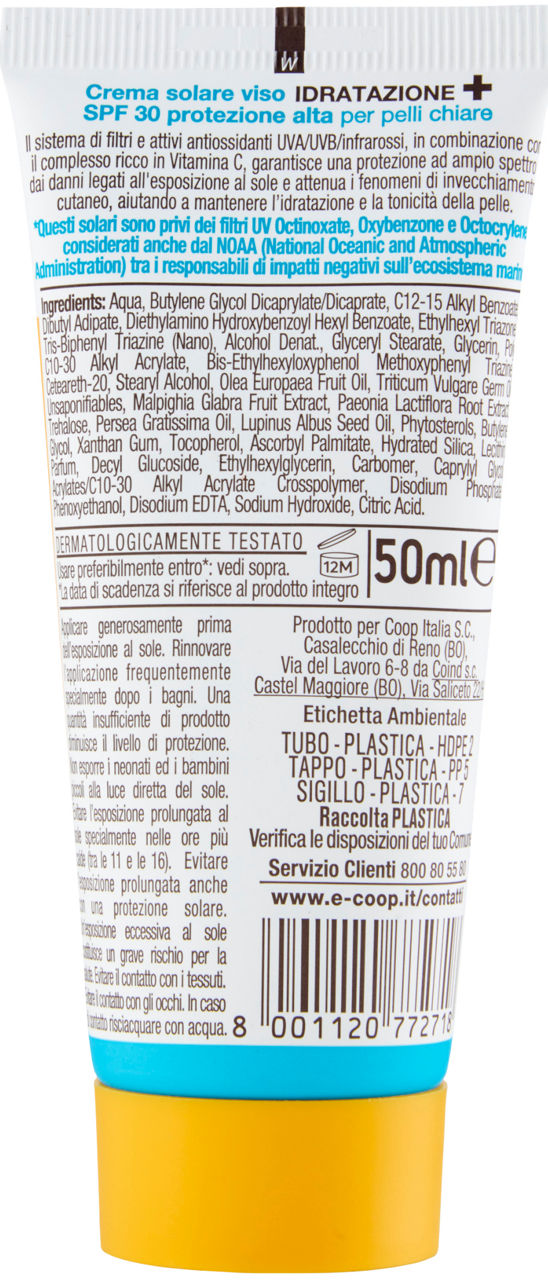 CREMA SOLARE VISO IDRATAZIONE+ SPF 30 ML 50 - Immagine 21