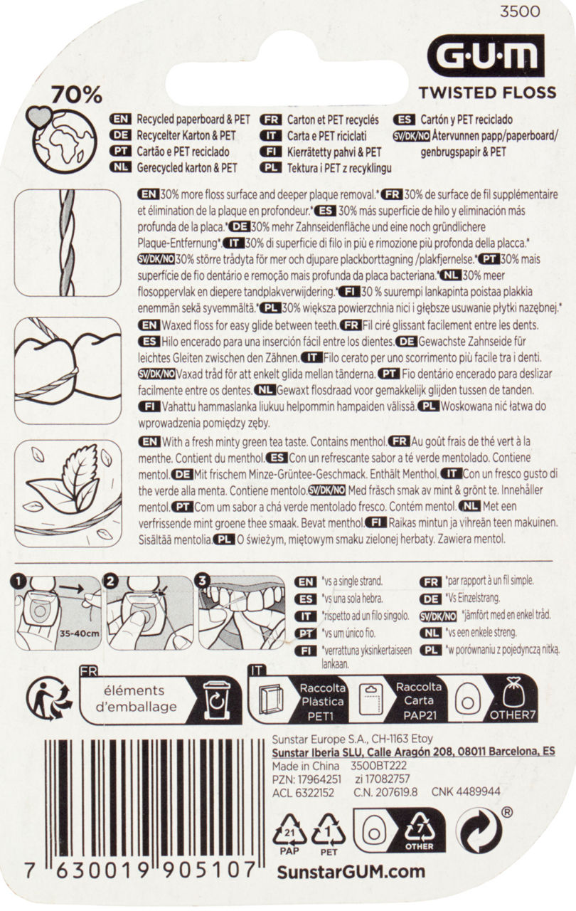Filo interdentale twisted floss 30 mt - Immagine 21
