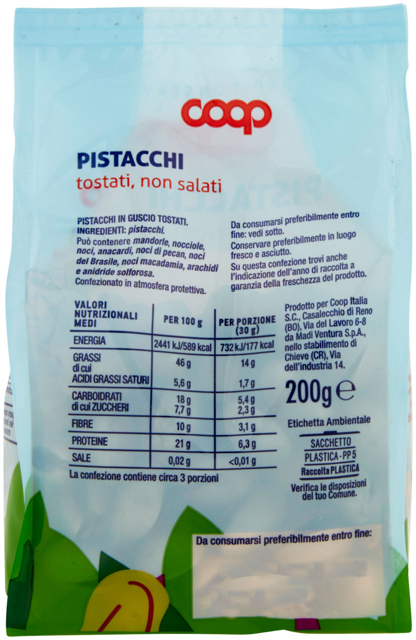 Pistacchi Tostati Non Salati Origine 200 g - 5