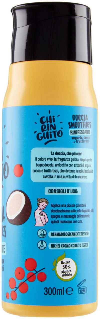 DOCCIA SMOOTHIES RINFRESCANTE ANGURIA COCCO FRUTTI ROSSI CHIRINGUITO COOP ML 300 - Immagine 31