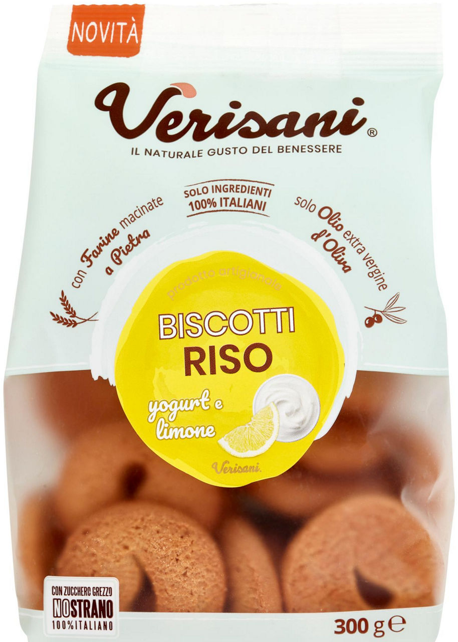 Biscotti riso limone e yogurt 300 gr - Immagine 01