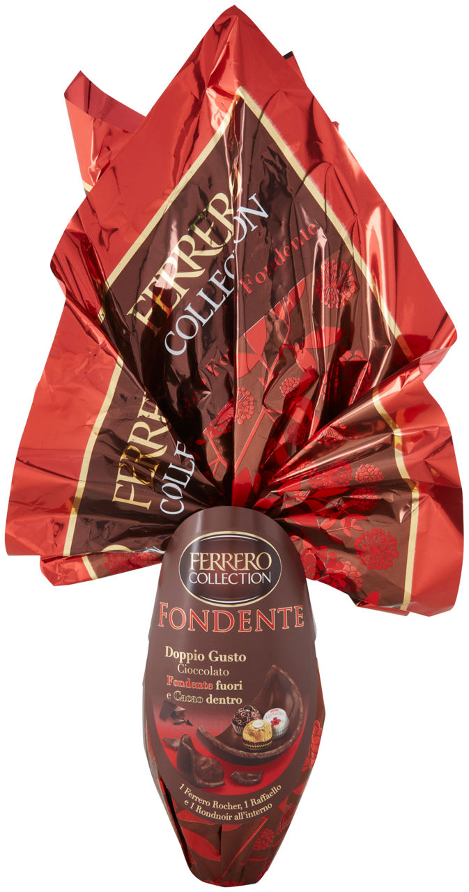 Uovo fondente doppio gusto cioccolato fondente fuori e cacao dentro 250 g