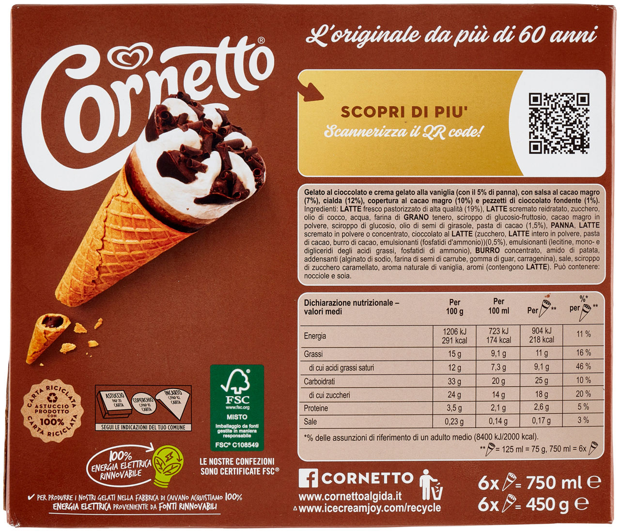 Cono gelato al cioccolato 6 pz 450 gr - Immagine 21