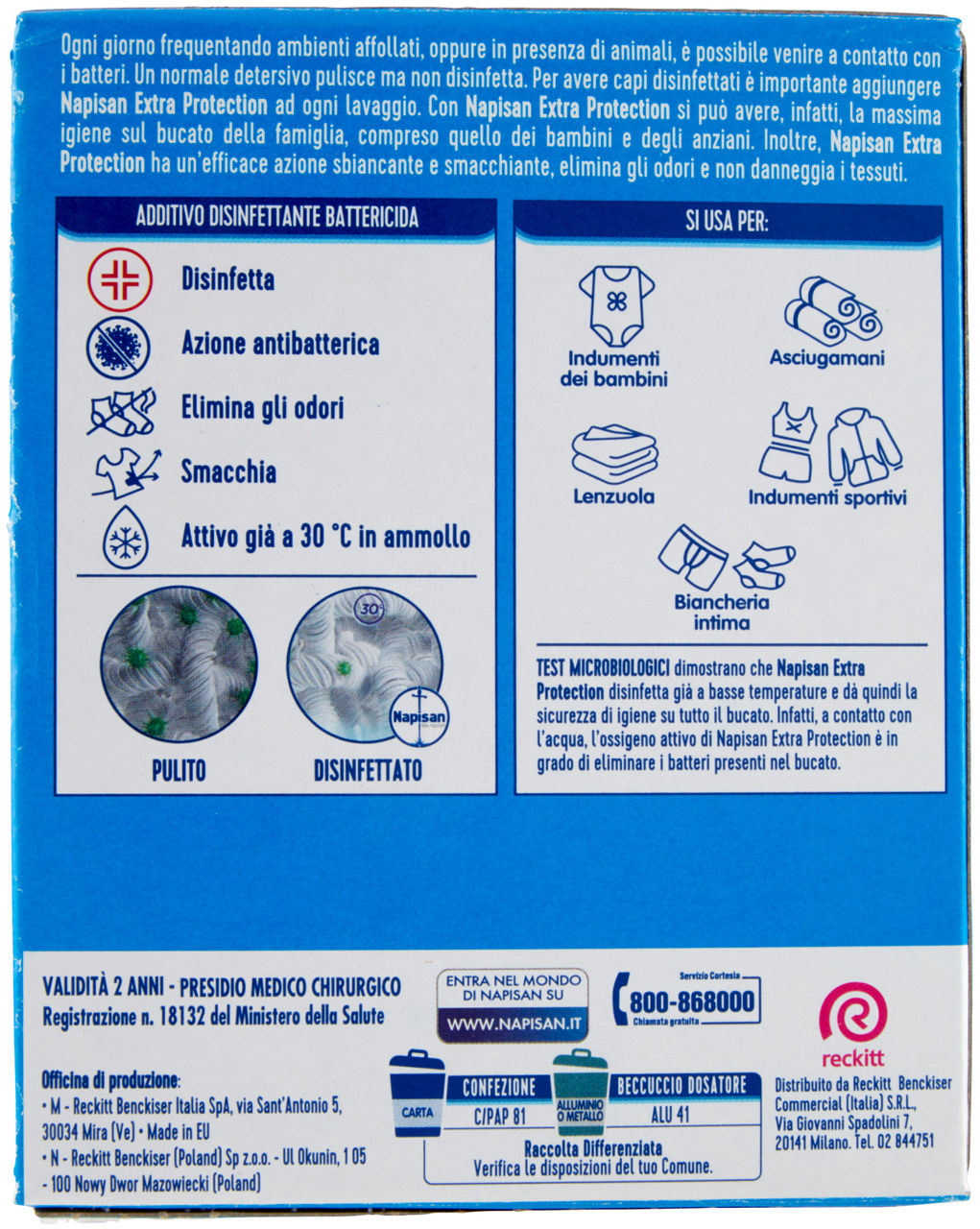 ADDITIVO PER BUCATO POLVERE DISINFETTANTE PMC GR 500 - Immagine 21