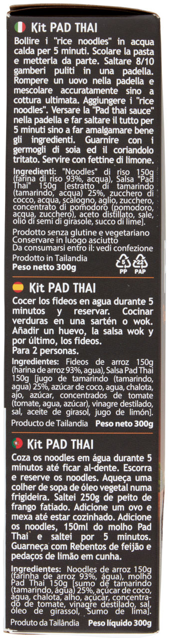 Noodles Kit Pad Thai Rice Noodles & Pad Thai Sauce 300 g - 1