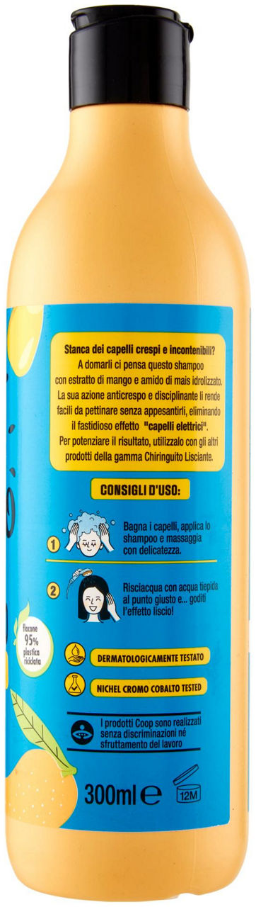 SHAMPOO LISCIANTE MANGO E AMIDO DI MAIS CHIRINGUITO COOP ML 300 - Immagine 31