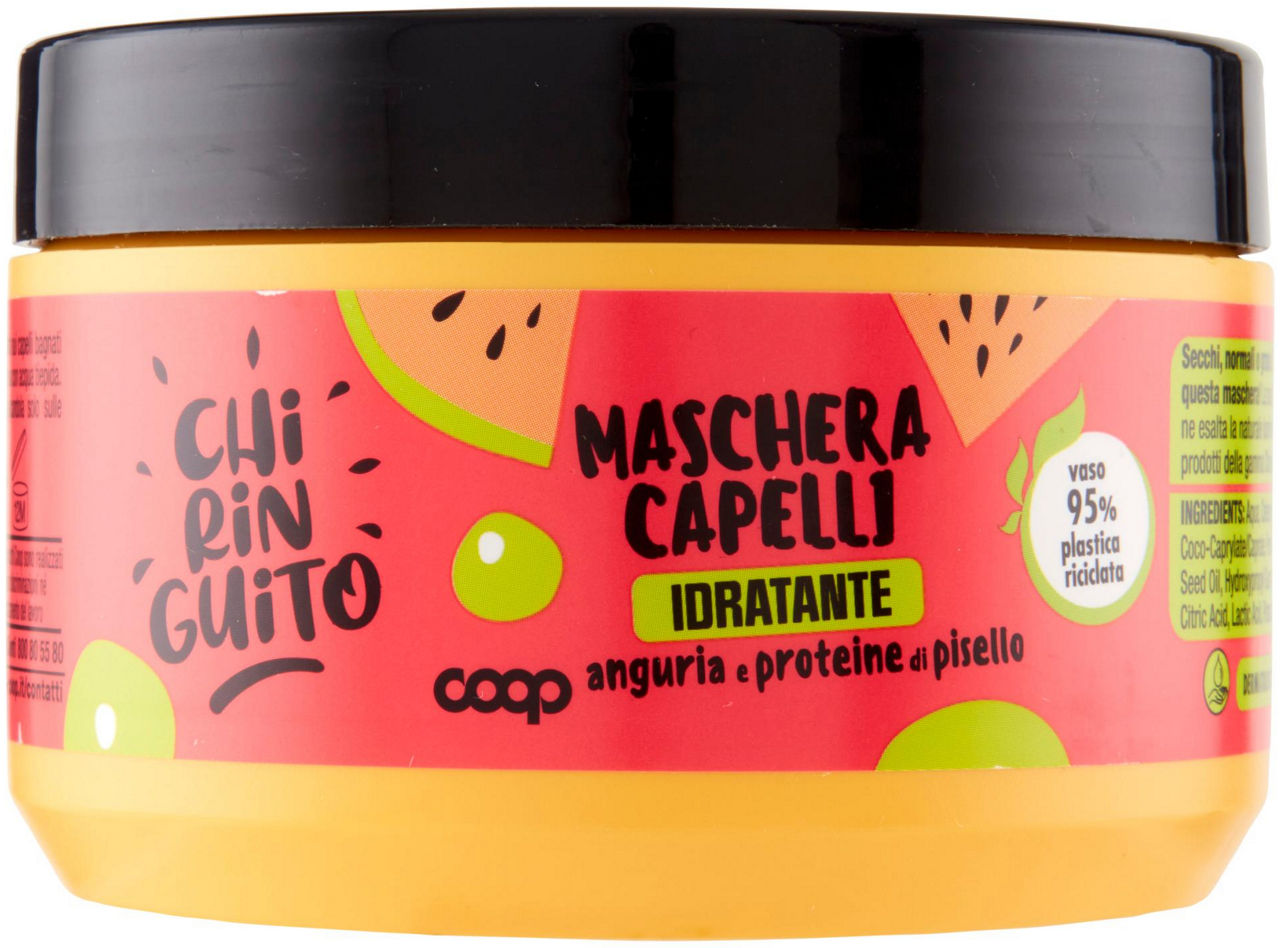 MASCHERA CAPELLI IDRATANTE ANGURIA E PROTEINE DI PISELLO CHIRINGUITO COOP ML 350 - Immagine 51