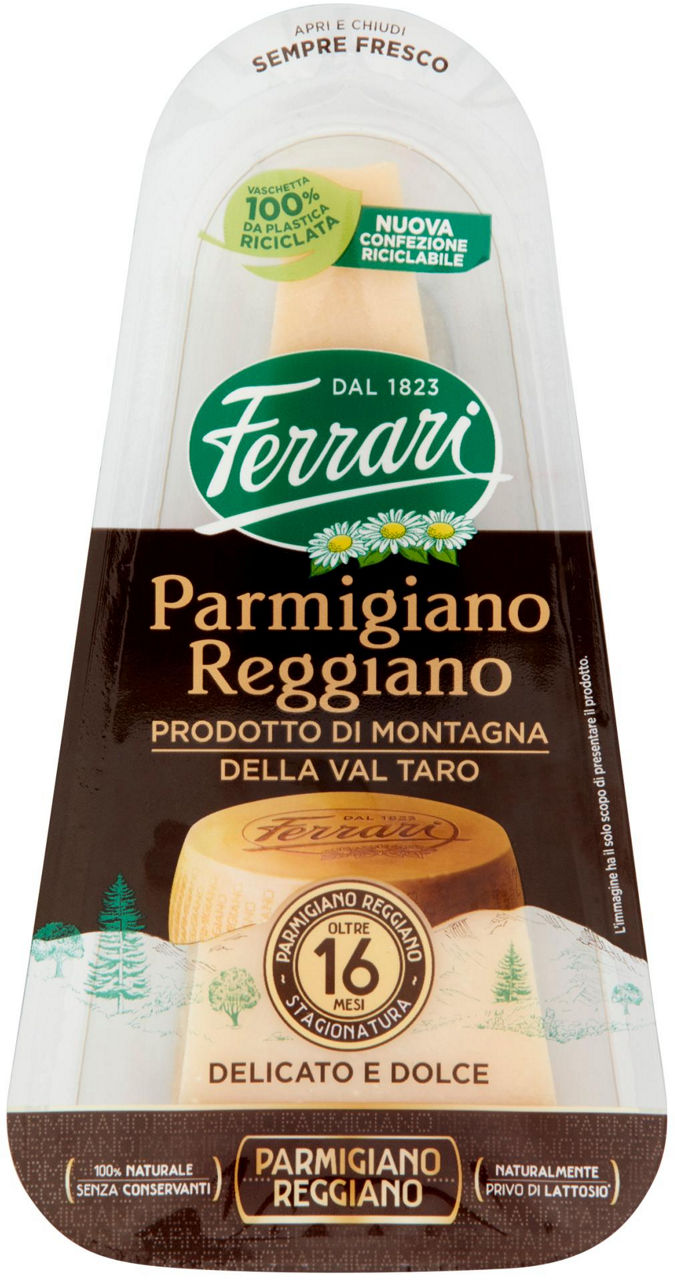 Parmigiano reggiano dop prodotto di montagna oltre 16m spicchio ferrari g 150