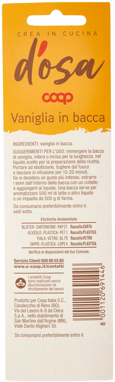 VANIGLIA IN BACCA COOP D'OSA PZ.1 - 2