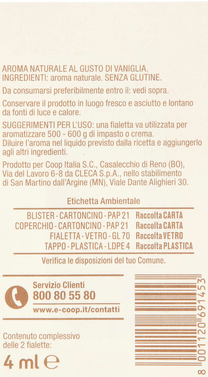 AROMA NATURALE AL GUSTO VANIGLIA COOP D'OSA ML4 - 2