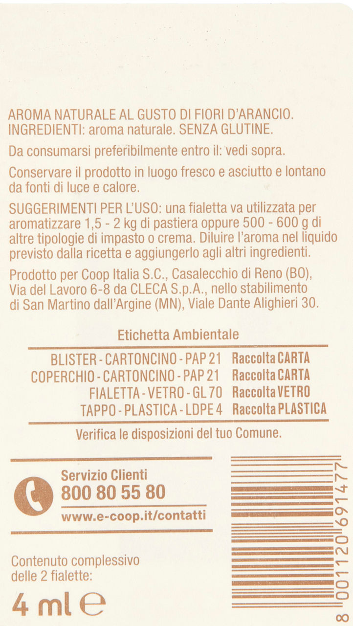 AROMA NATURALE AL GUSTO FIORI D'ARANCIO COOP D'OSA ML 4 - Immagine 21