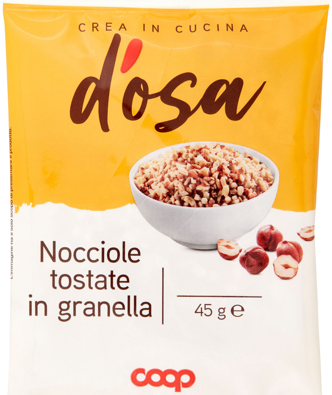 NOCCIOLE TOSTATE IN GRANELLA COOP D'OSA G45 - Immagine 01