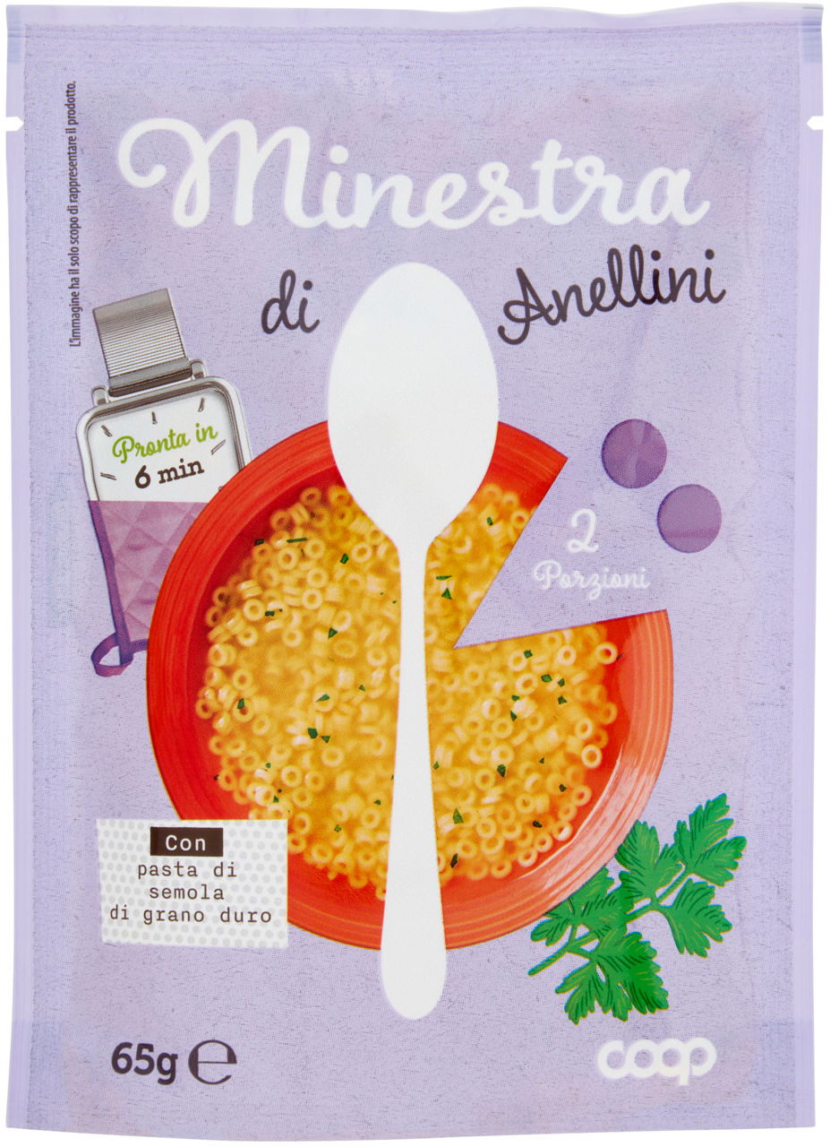 Minestra di anellini coop busta g65