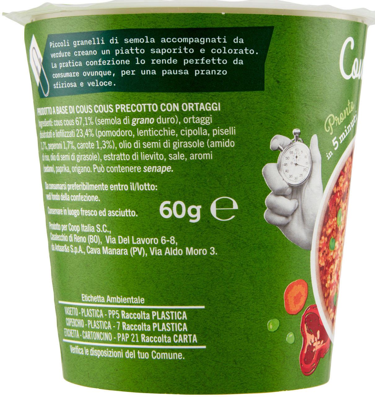 COUS COUS ALLA MEDITERRANEA COOP CUP G60 - Immagine 11