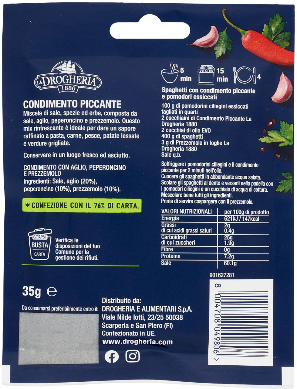 CONDIMENTO PICCANTE LA DROGHERIA 1880 G35 - Immagine 21