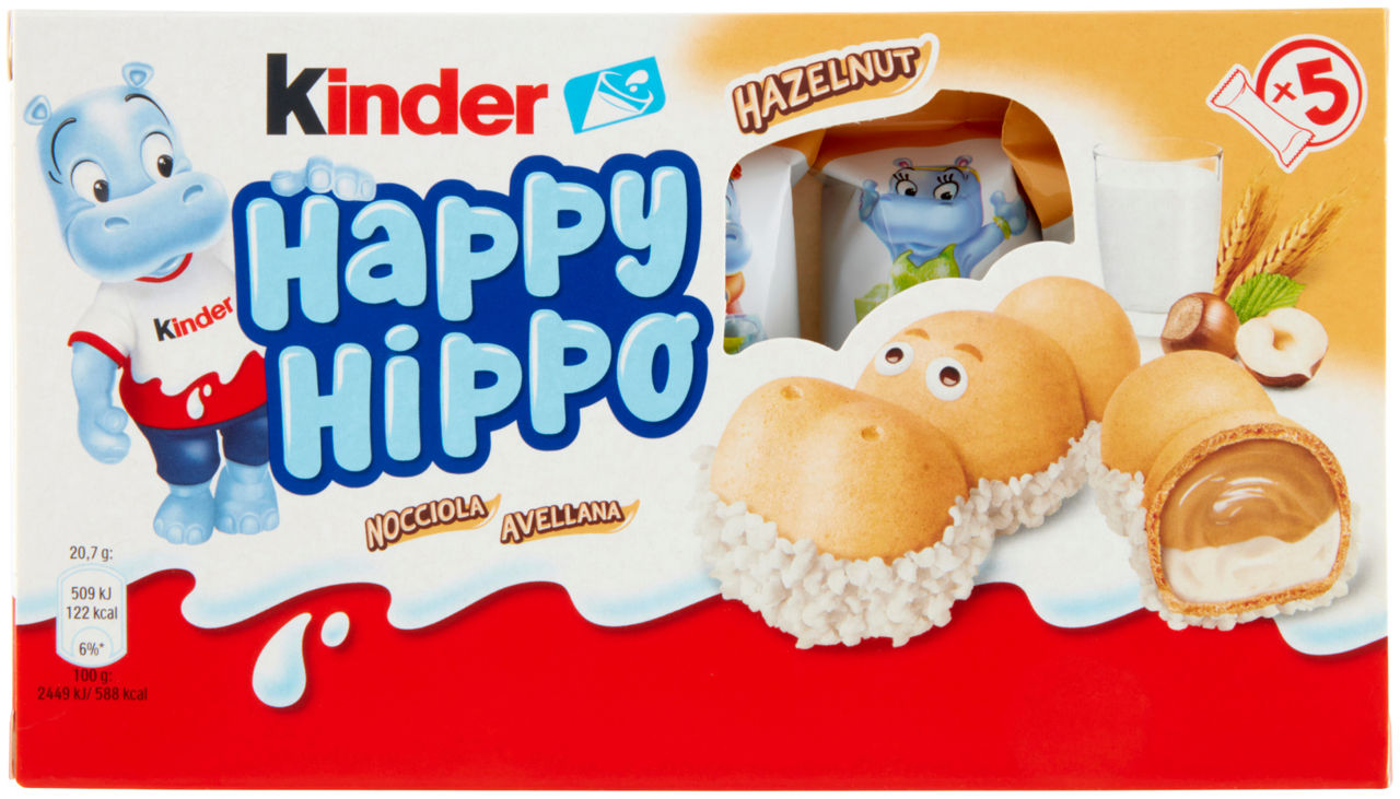Snack happy hippo kinder t/5 scatola g 103,5