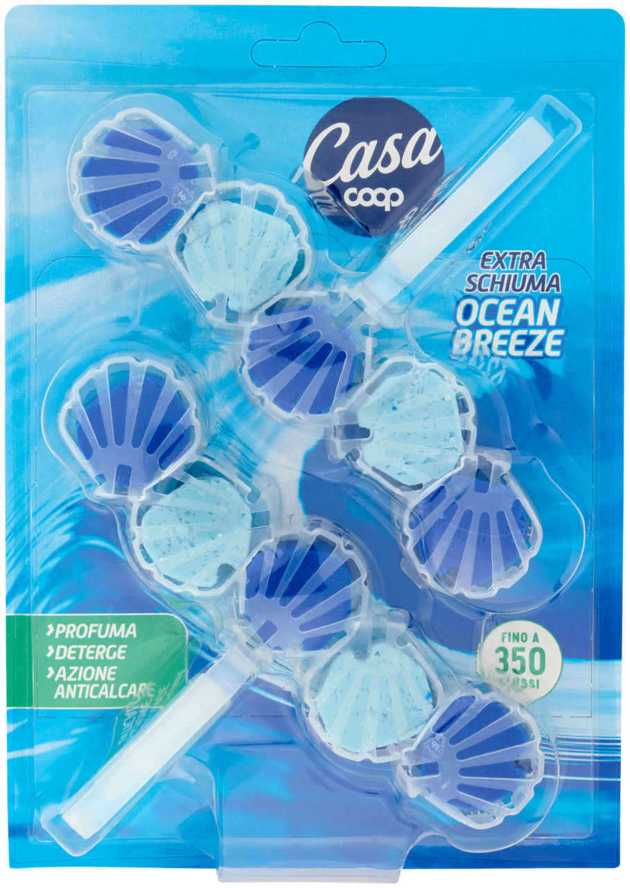 Schiumogeno solido per wc coop casa ocean breeze 2xg 50