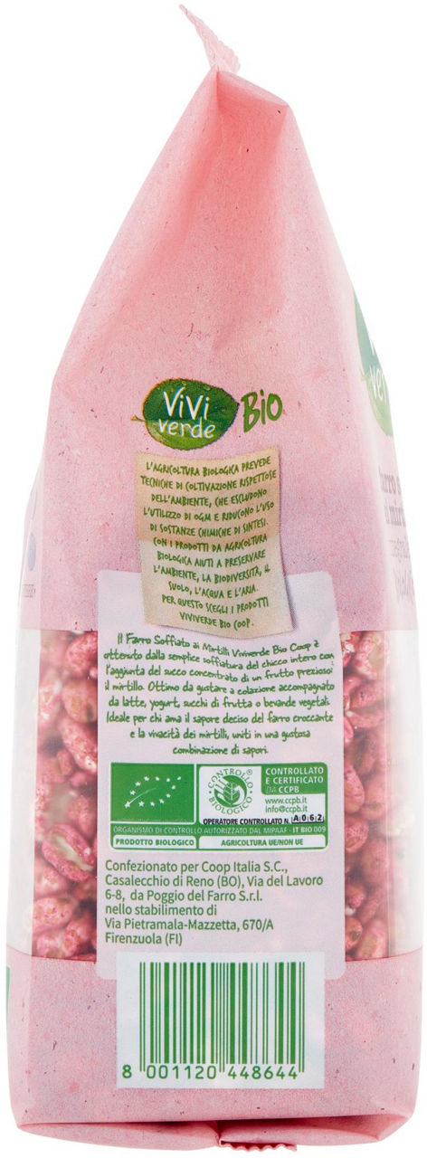 FARRO SOFFIATO INTEGRALE AI MIRTILLI BIO VIVI VERDE COOP SACCHETTO G 175 - Immagine 31